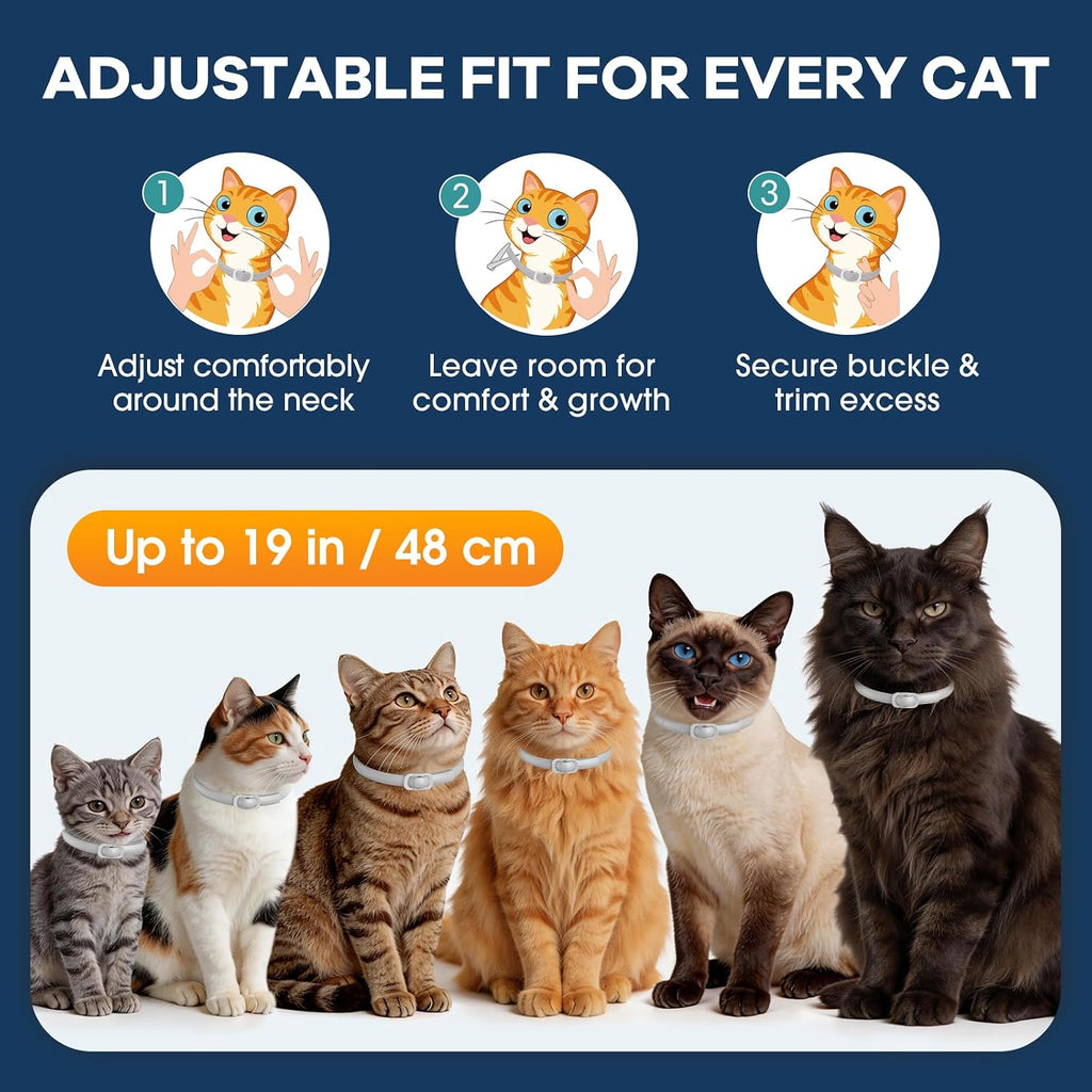 Plant based flea collar for cats on display