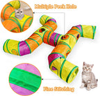 Cat tunnel folded flat for storage