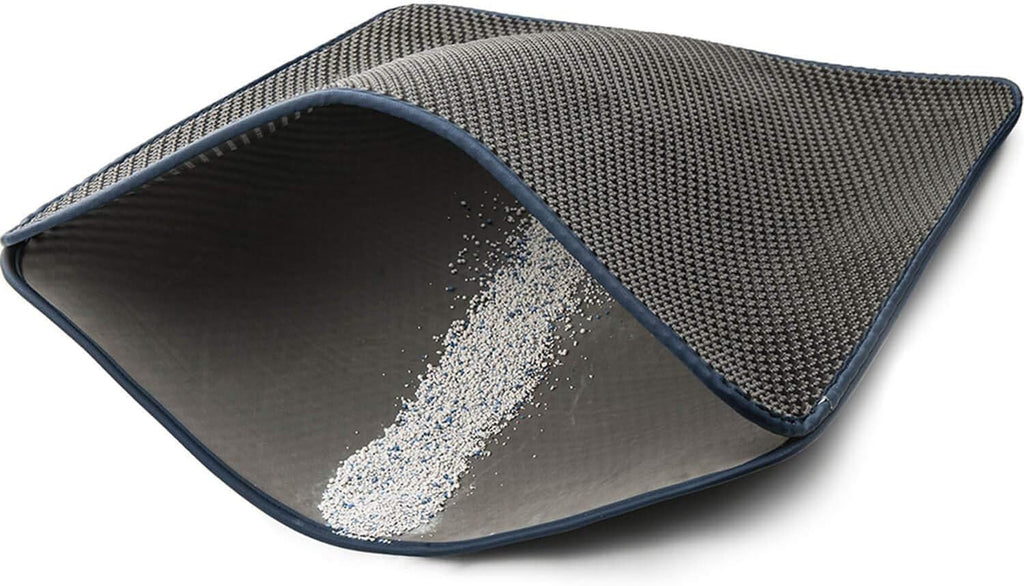 WePet 35 by 23 inch litter box rug laid flat on floor