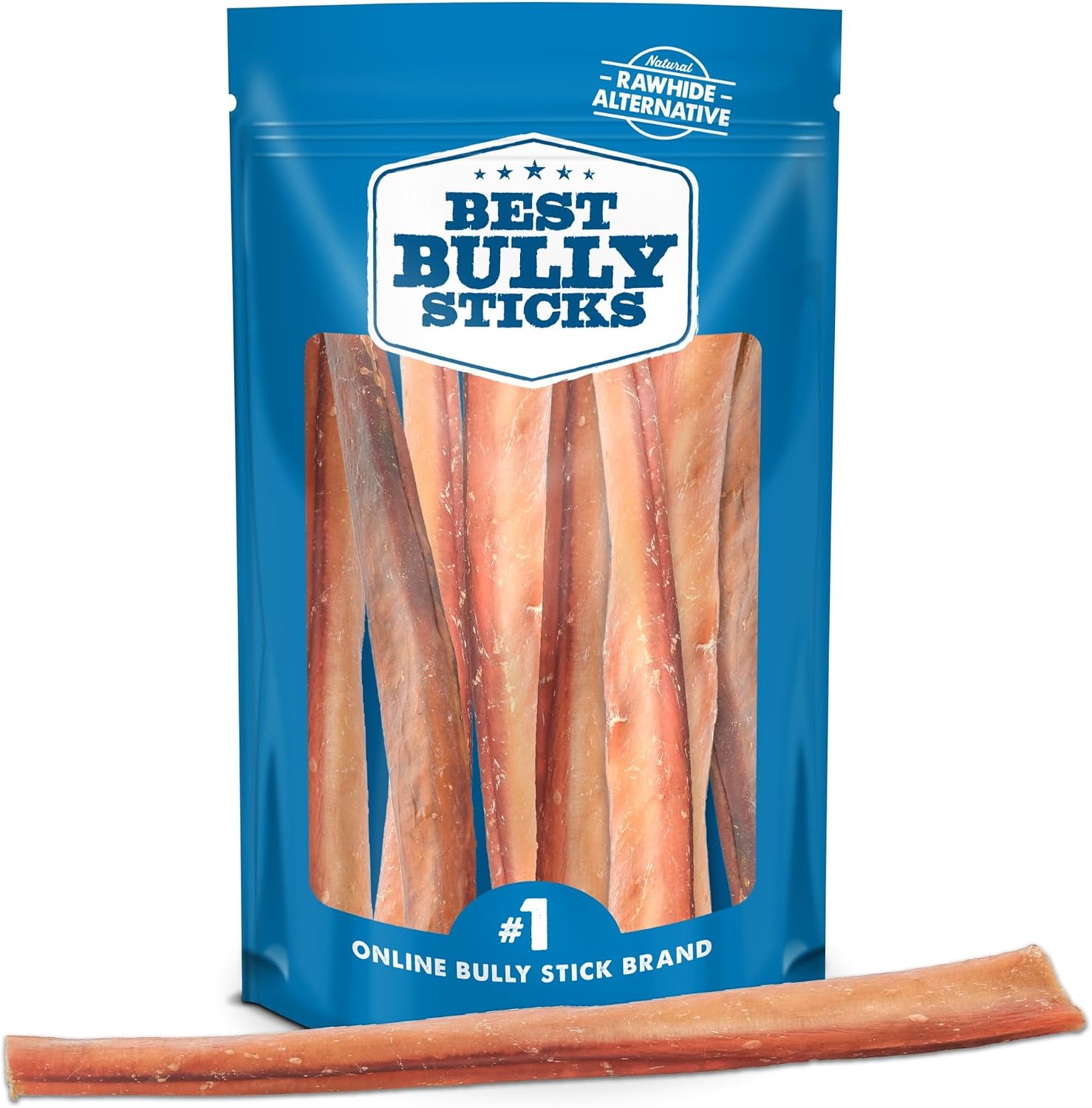 Best Bully Sticks Natural Jumbo 12 Inch Bully Sticks - 4 Count (Pack of 1) - Natural, Grain, Smoky Aroma, No Additives, Grass-Fed Rawhide Free Dog Treats - Image 12
