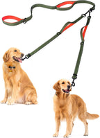 PetBonus Double Dog Leash, No Tangle Dual Leash, Reflective Walking Training Lead, 4 Comfortable Padded Handles for 2 Dogs with Collapsible Bowl and Waste Bags (Black, Large) - Image 11