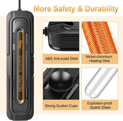 Close up of explosion proof quartz glass heating element