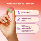 Olly Fiber Gummy Rings ingredient information close up
