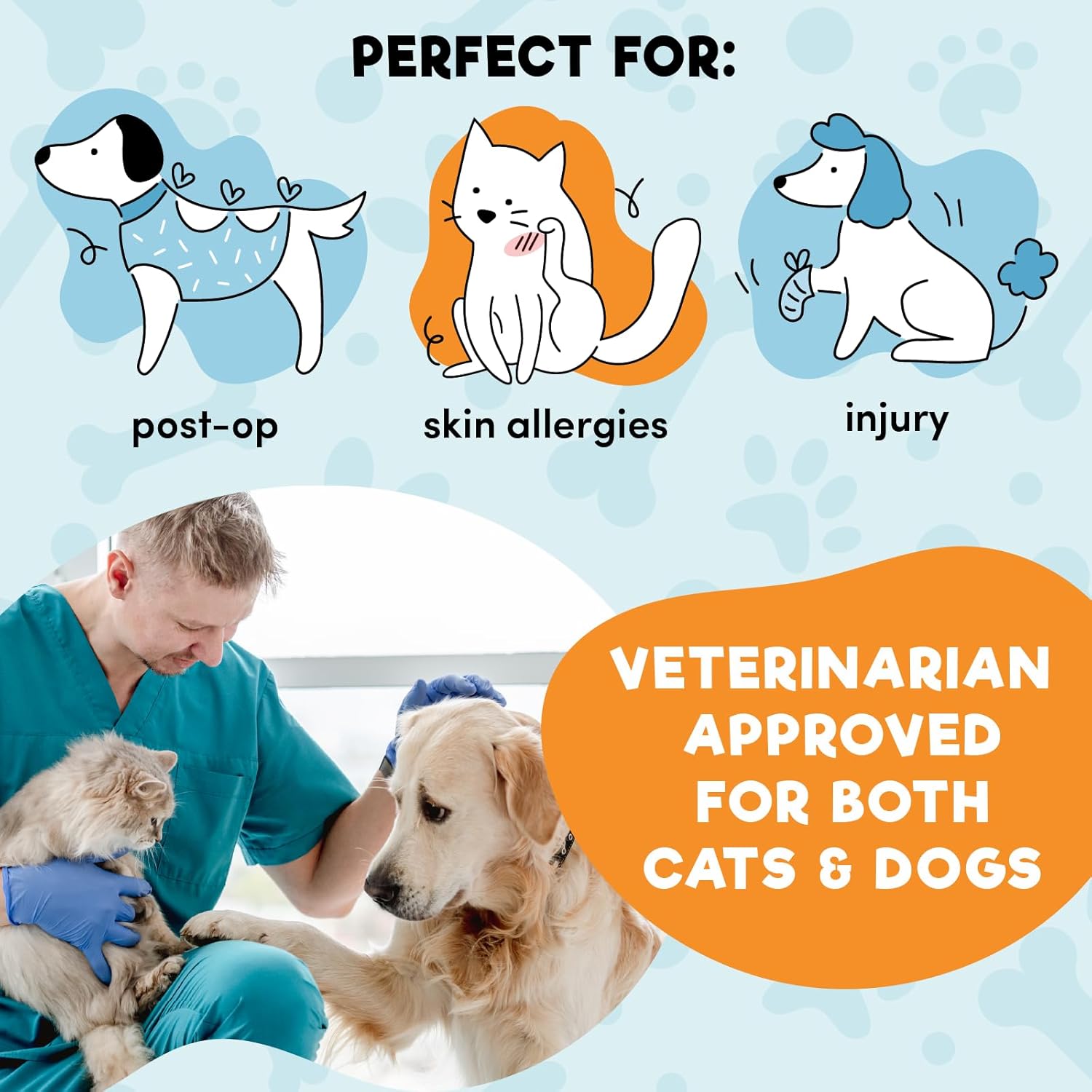 Inner security loops of Bencmate inflatable collar threaded with regular collar