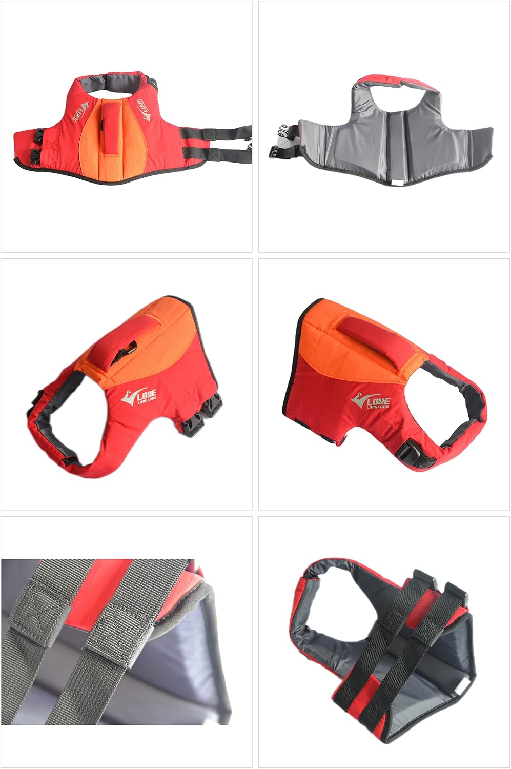 Lovelonglong durable water safety gear for large dogs outdoor boating view