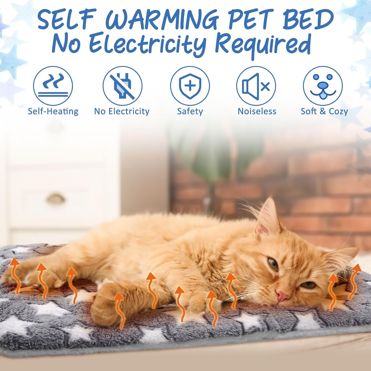Two pack reversible thermal cat blanket showcasing the premium gray fluffy texture