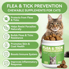 ColEaze natural feline flea supplement 230 soft chews nutritional facts