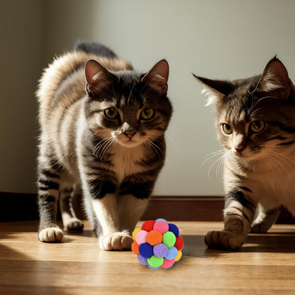 Safe non toxic material pet soft balls for multi cat homes
