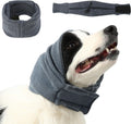 BWOOOWE quiet ears dog calming hoodie front view grey