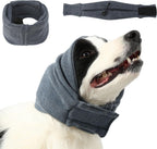 BWOOOWE quiet ears dog calming hoodie front view grey