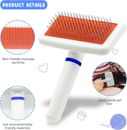 Crafterlife stainless steel needle comb and nail clipper trimmer set close up.