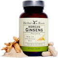 Herbal Roots Organic Korean Ginseng Root 1000mg front view