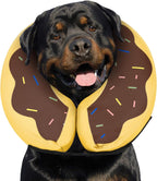 MIDOG Soft Inflatable Dog Cone, Donut E-Collar Alternative for After Surgery, Prevents Licking, Allowing Normal Eating & Vision, Comfortable Recovery Collar for Small Medium Large Dogs & Cats, Red-M - Image 9
