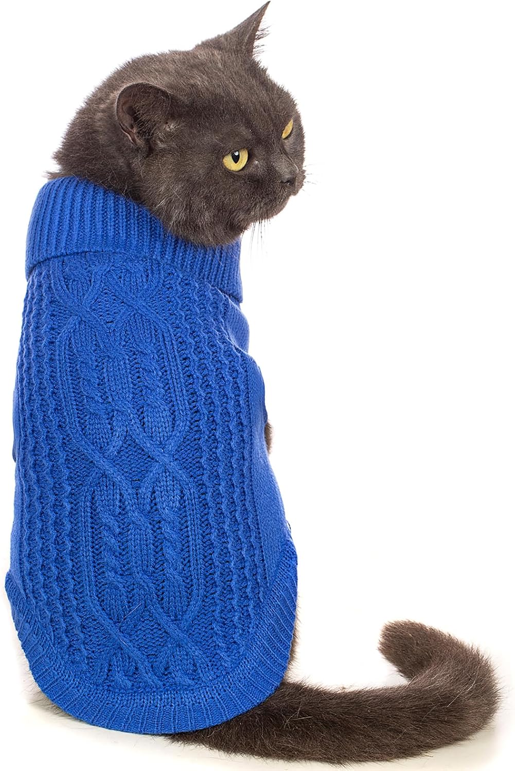 Stretchy Cat Sweater - 17 Colors & 6 Sizes | Snug Winter-Ready Knit for Boy/Girl Cats & Kittens(Maple Leaf Red, Small) - Image 14