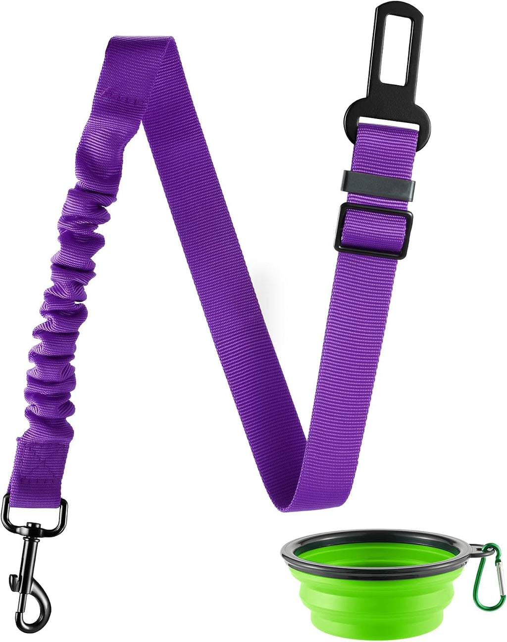 Retractable pet harness leash for car backseat
