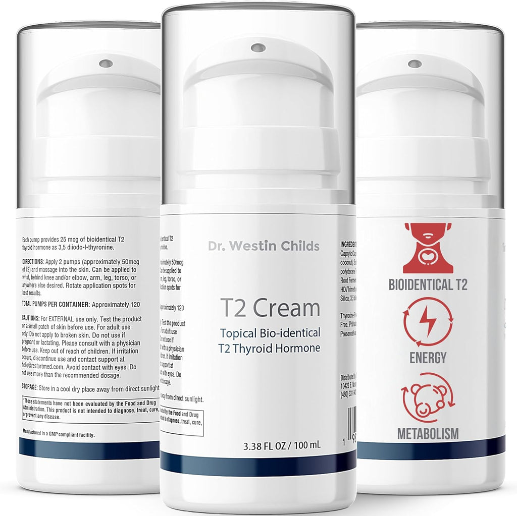 Dr. Westin Childs T2 Cream front view pump bottle packaging