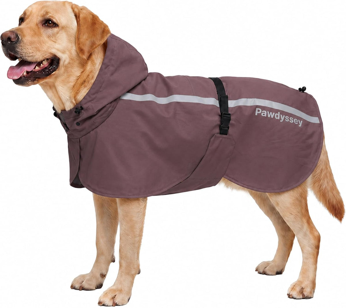 Dog Raincoat with Hood, Reflective Rain Poncho for Medium Large Dogs, Adjustable Waterproof Dog Rain Jacket with Leash Opening for Walking & Camping, Bright Yellow, X-Large - Image 10