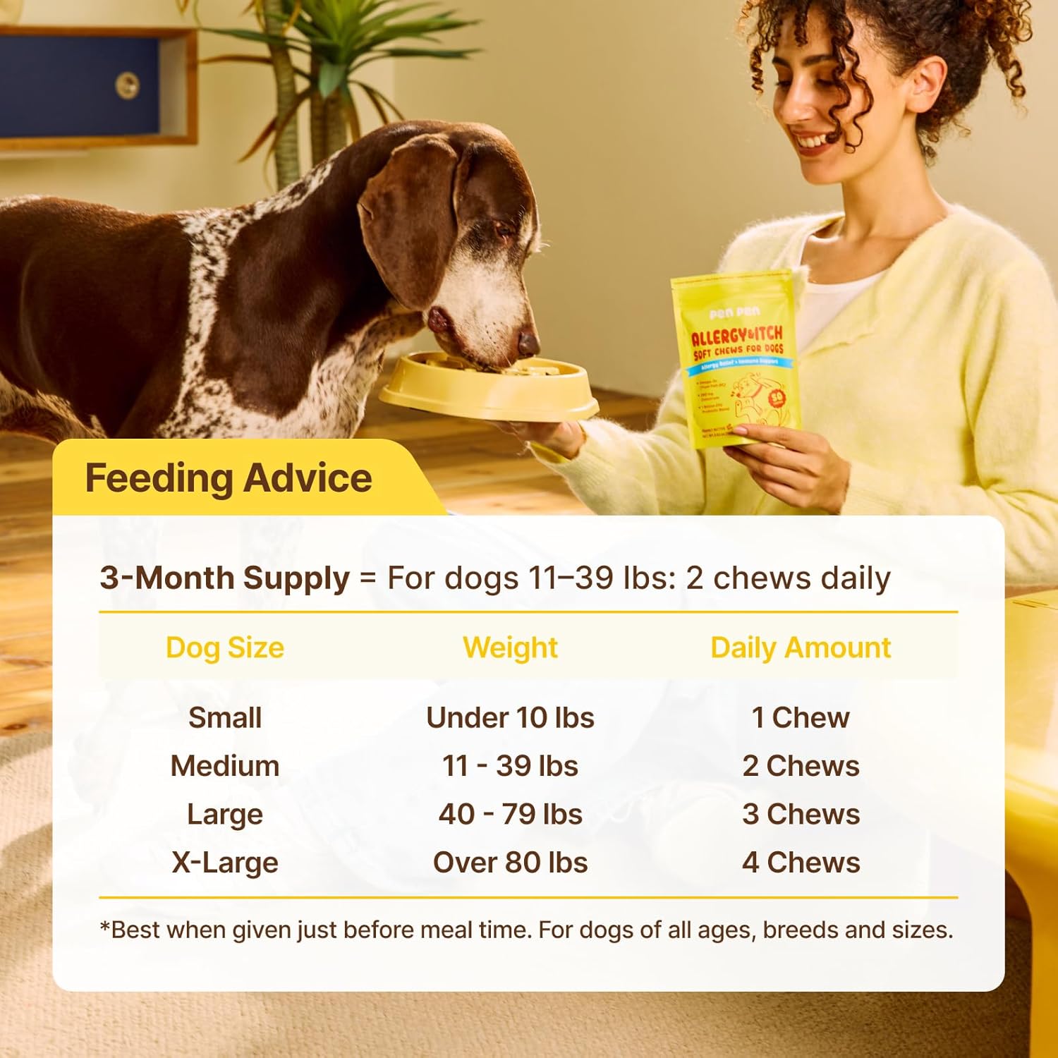 PENPEN seasonal allergy chewable supplements with omega 3 fish oil
