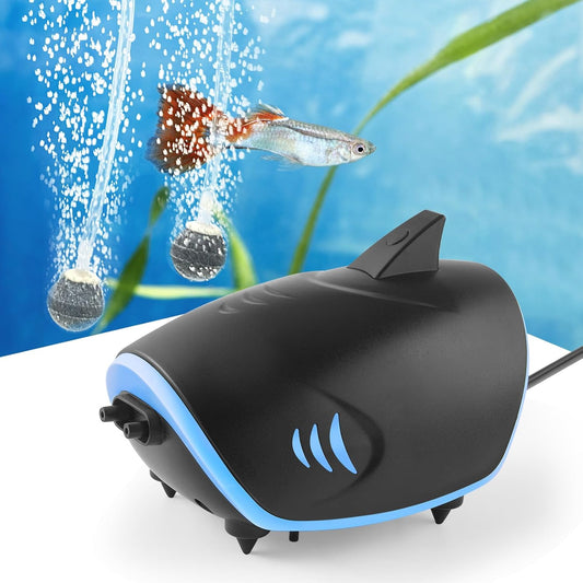 HITOP 3W Shark-Shaped Aquarium Air Pump front view