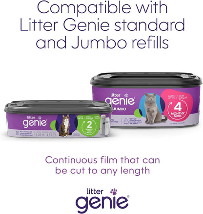 Litter Genie Style Pail included square refill bag detail