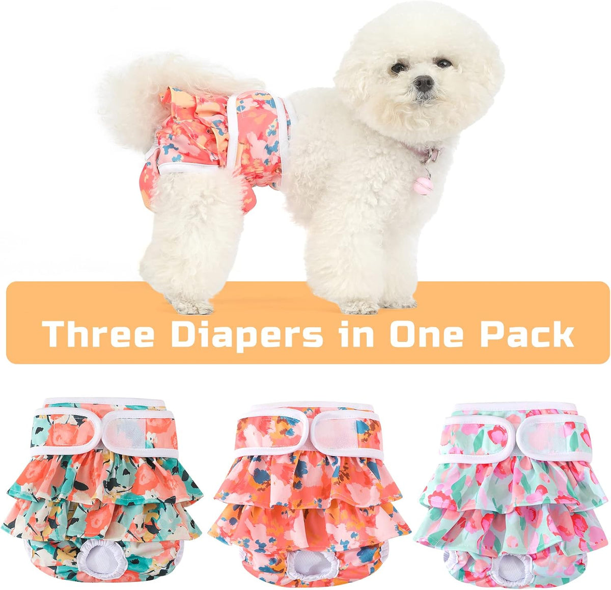 Mengelina dog diapers for incontinence highlighting the three hundred and sixty degree leak proof barrier