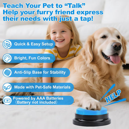 Icon sticker sheets included in the communication set featuring clear visual pet commands