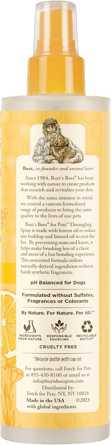 Natural leave-in dog coat spray for all breeds