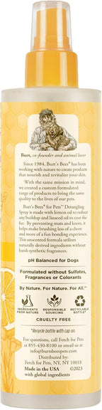 Natural leave-in dog coat spray for all breeds