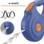 Ergonomic anti-slip handle of 3DOEX blue dog leash