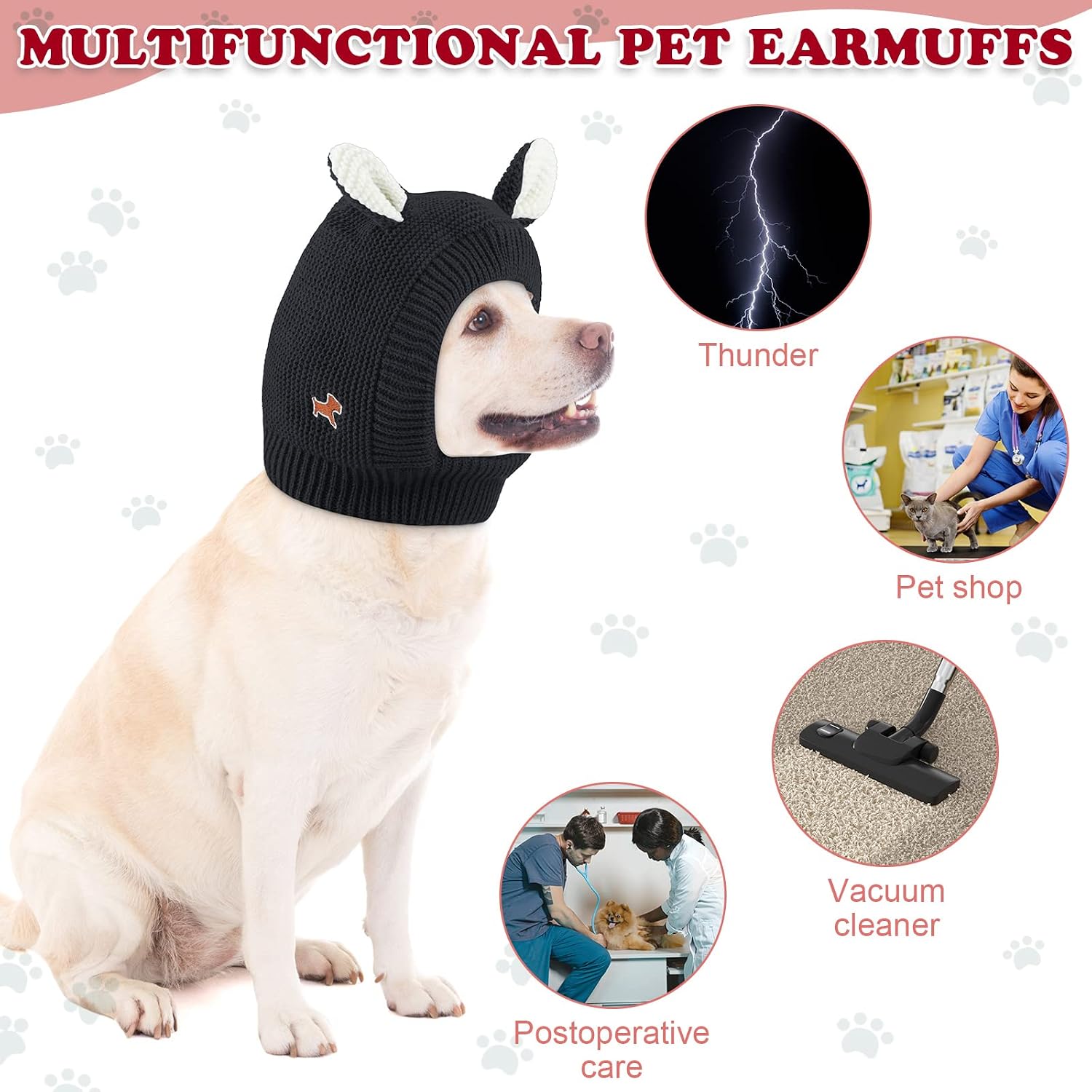 Frienda rabbit ear dog hat side view