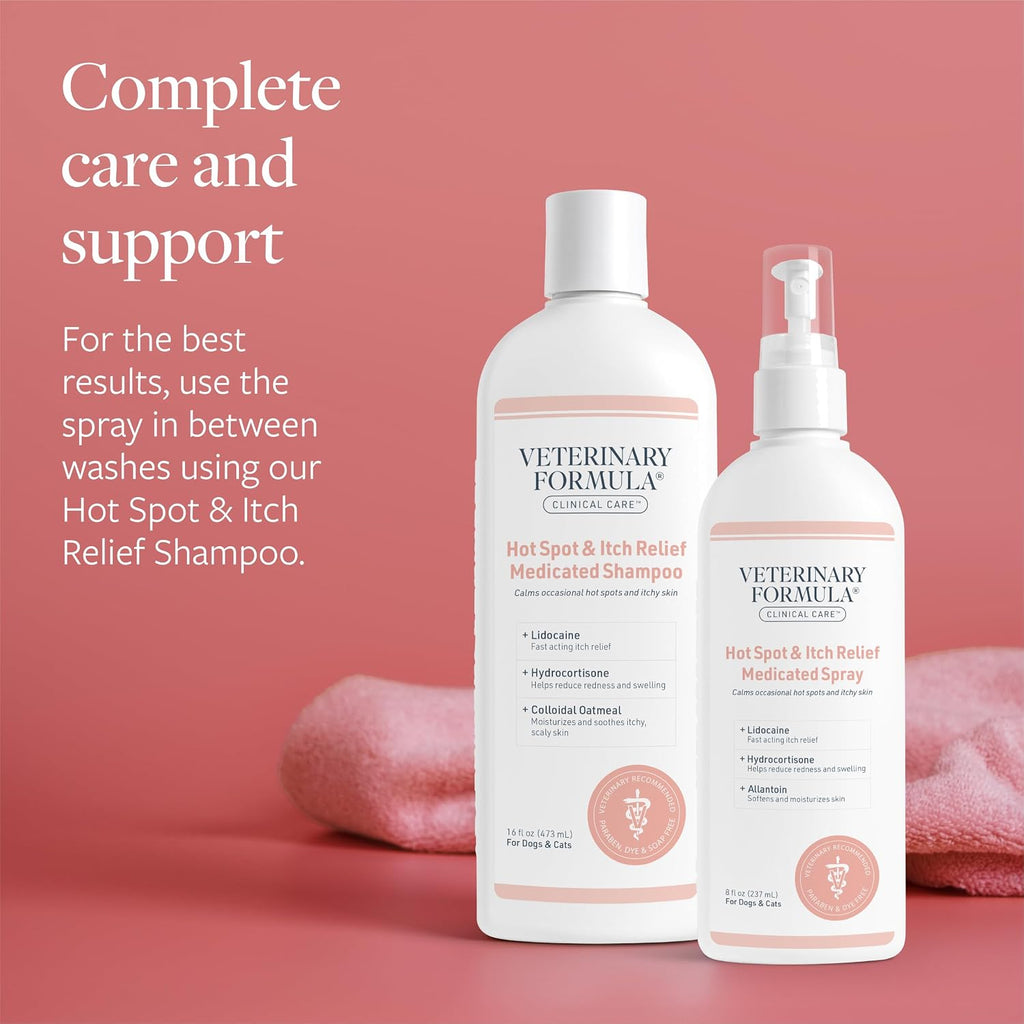 Veterinary Formula dog and cat skin care spray lifestyle display
