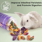 Erkoon rabbit and guinea pig treats arranged to show shape