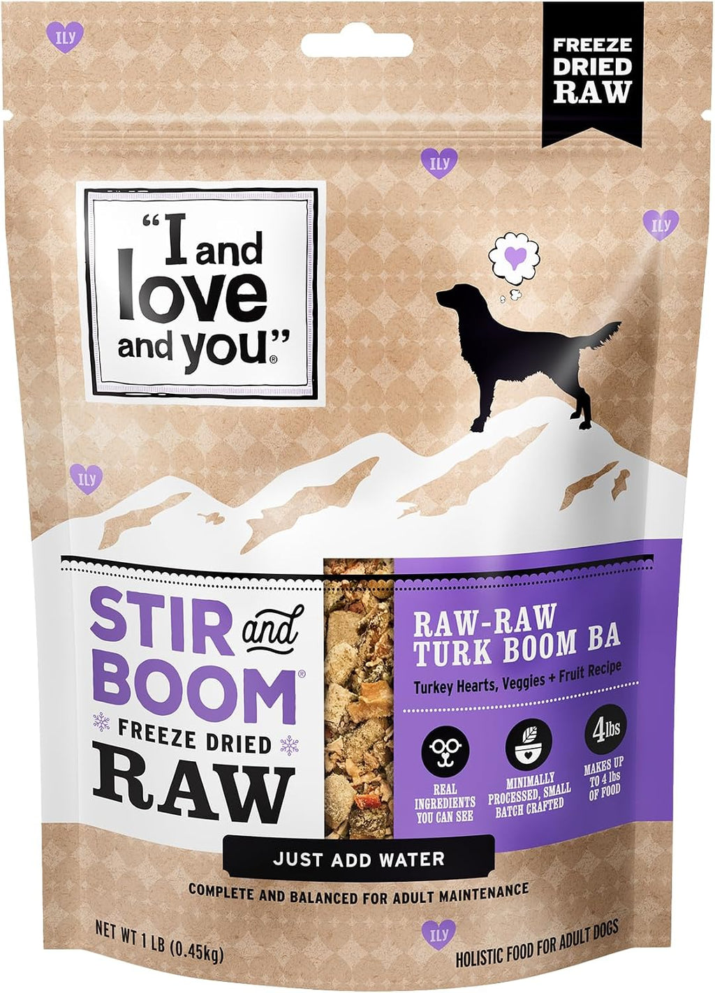 I AND LOVE AND YOU Stir and Boom Dehydrated Freeze Dried Raw Dog Food - Beef - Grain Free, Real Meat, No Fillers, 3lb Bag - Image 9