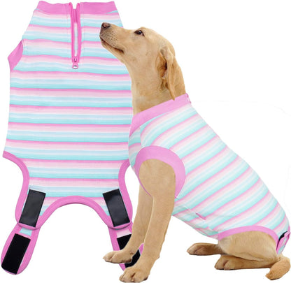Recovery Suit for Dogs,Dog Cone Alternative Zipper Surgery Suit Female Spay,Soft Dog Surgery Suit for Anti Licking,Breathable Surgical Suit for Dogs Female Spay - Image 14