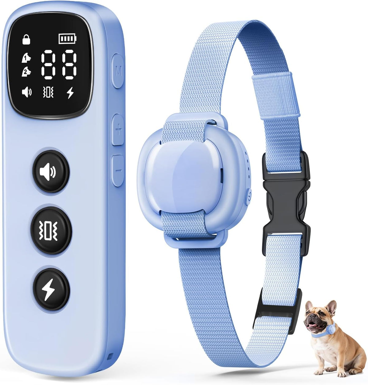 Jugbow dog training shock collar with remote front view for small dogs
