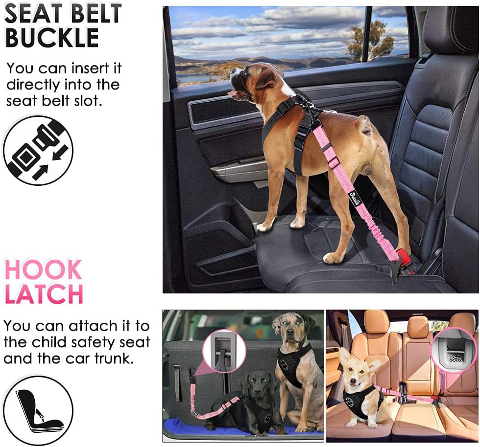 SlowTon dog safety tether metal hardware close up