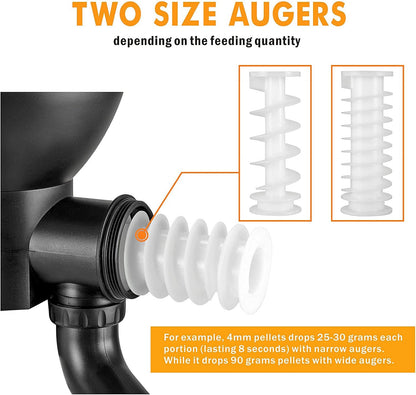 Hygger programmable pond feeder packaging and full installation accessory kit