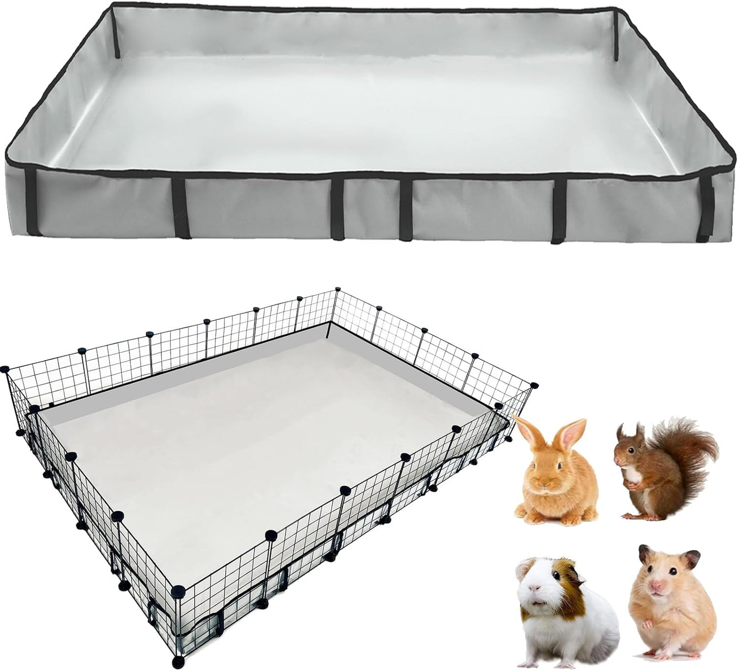 DZWLKJ Guinea Pig Cage Liner Tarp Bottom Waterproof and Washable.Available in 22 Sizes. Base Also for Rabbits, Bunny, Chinchesillas, Hedgehog, Ferrets and Other Small Animals(24x48 inches) - Image 11