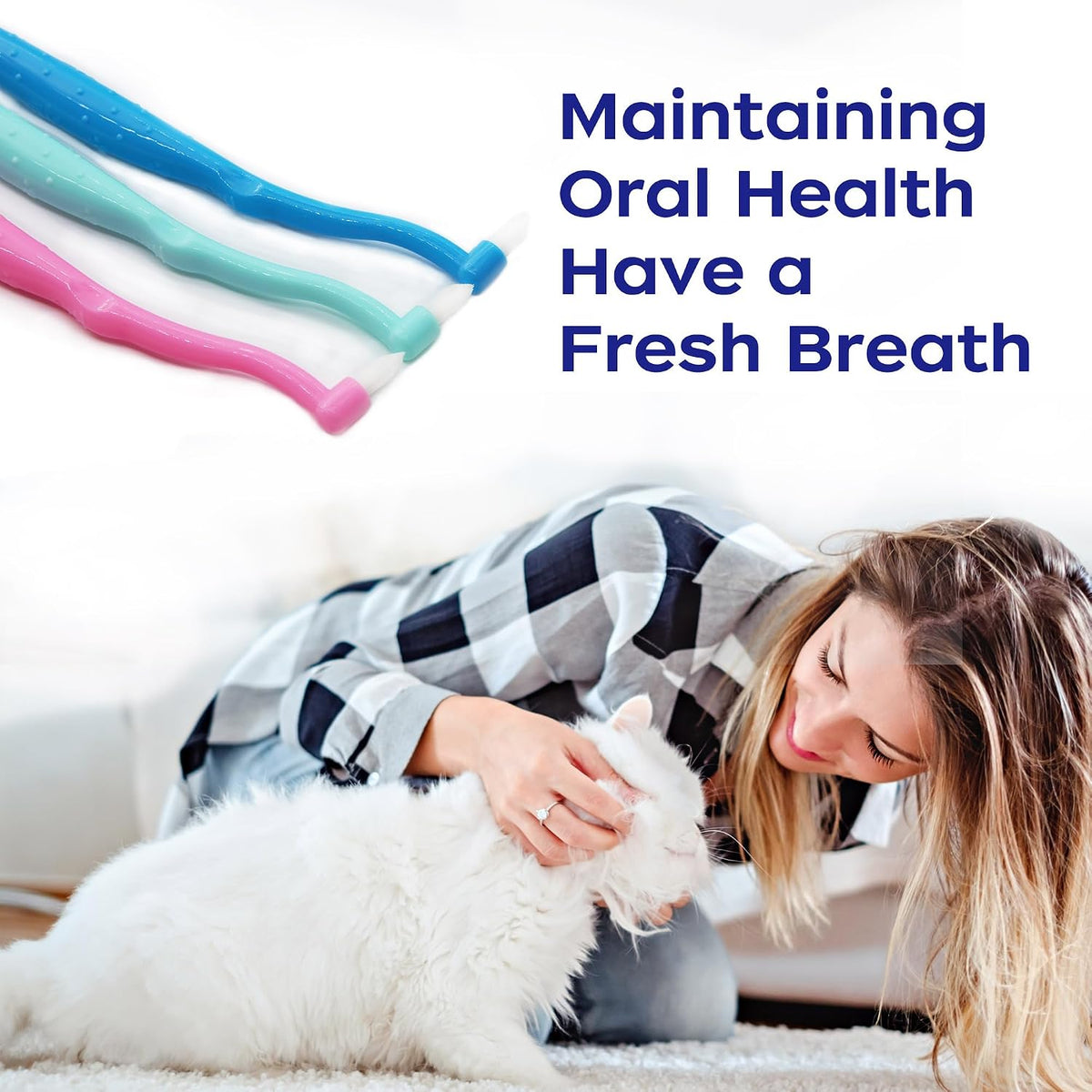 Using PenVinoo finger brush on dog teeth