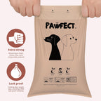 Sixteen rolls of Pawfect unscented pet waste bags for large dogs and puppies