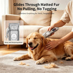 Gooad heavy duty pet shaver display screen highlighting battery percentage and speed settings