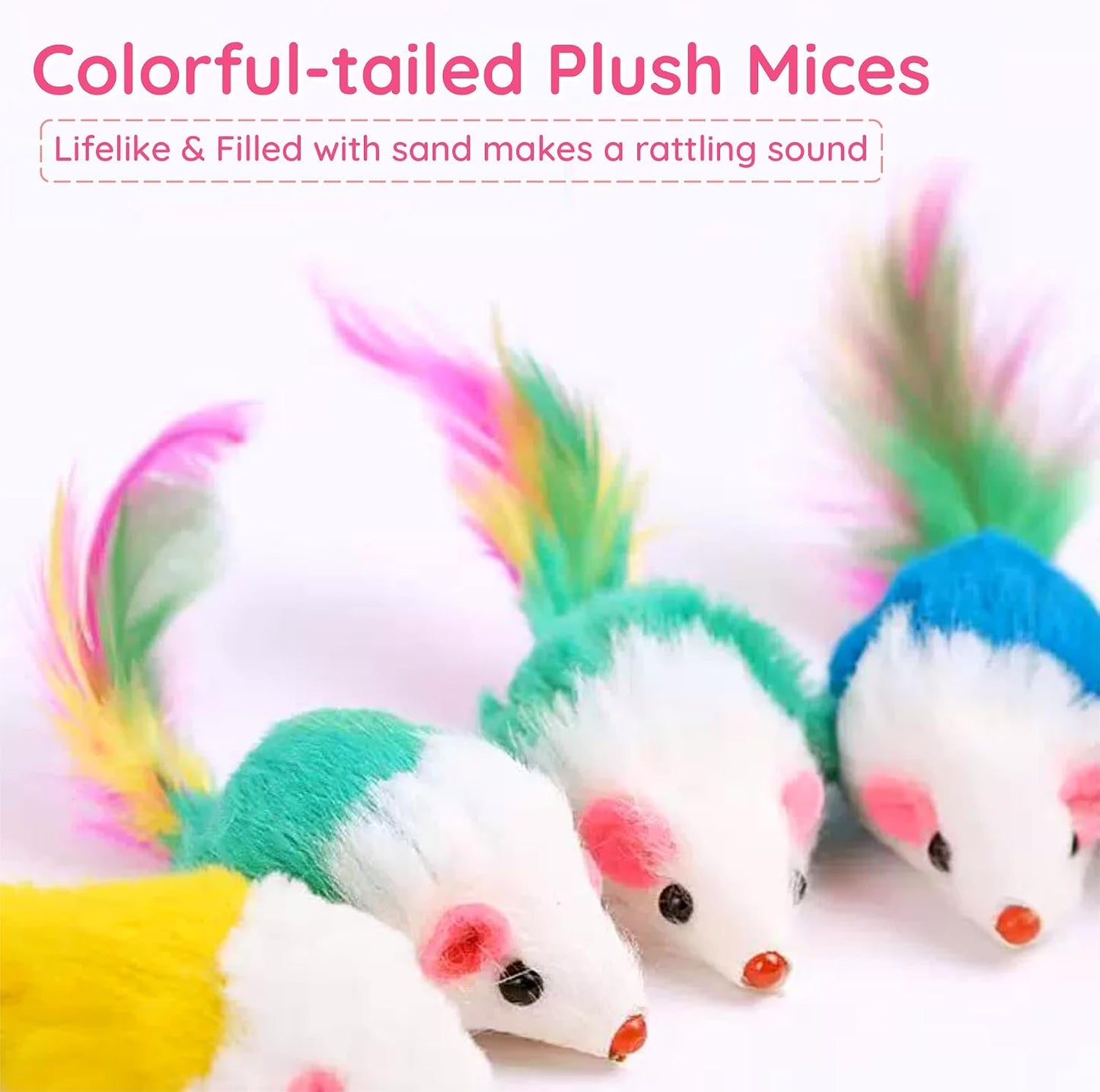 Close up view of the upgraded soft fabric eyes on the Electspark interactive kitten toy