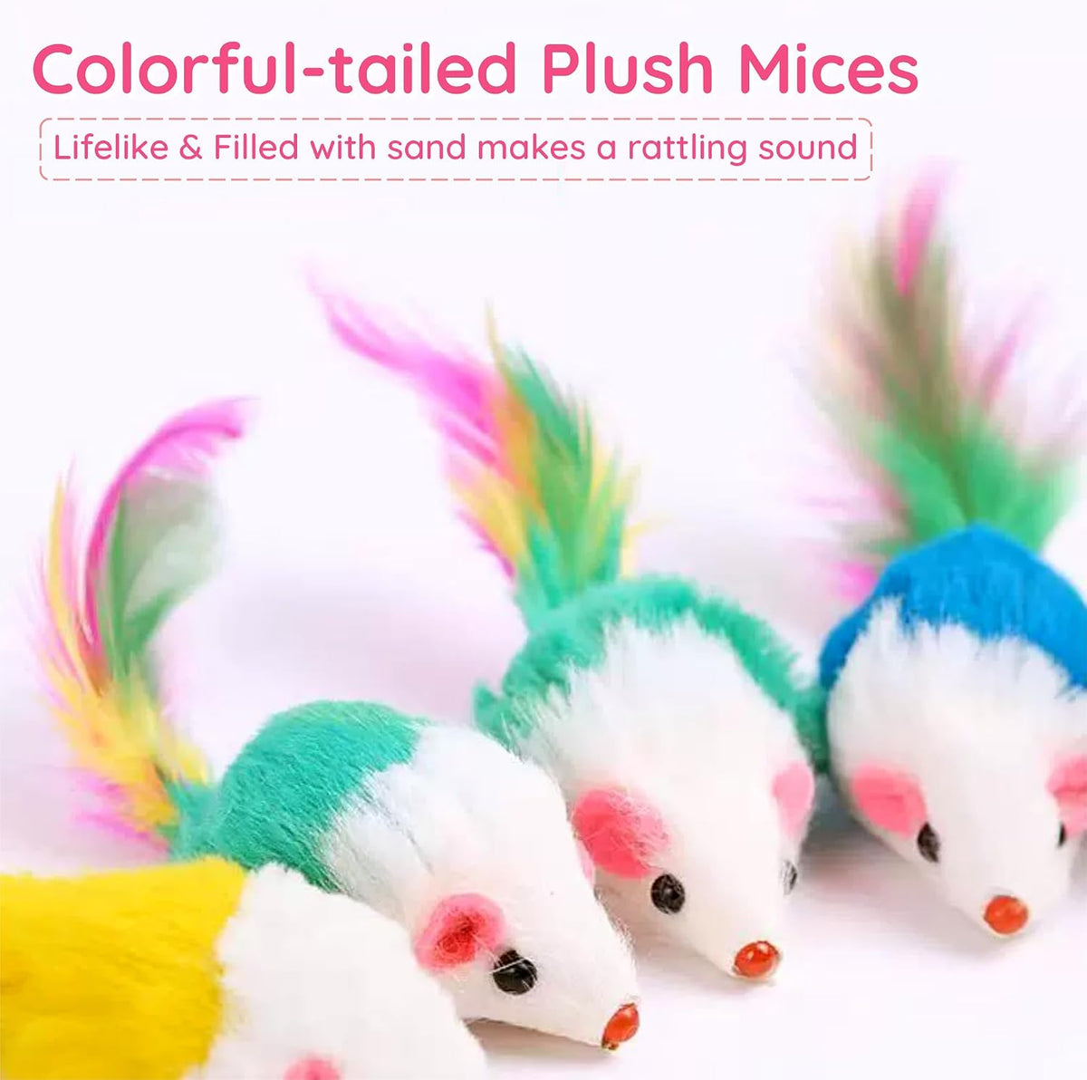 Close up view of the upgraded soft fabric eyes on the Electspark interactive kitten toy
