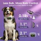 NQQHNN 1S bark collar side profile bright purple