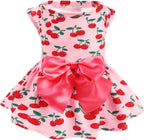 PUPTECK Classic Plaid Dog Dress Cute Puppy Clothes Outfit Small - Image 11