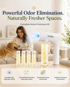 Eco friendly pet safe odor neutralizing refill bottle clear view