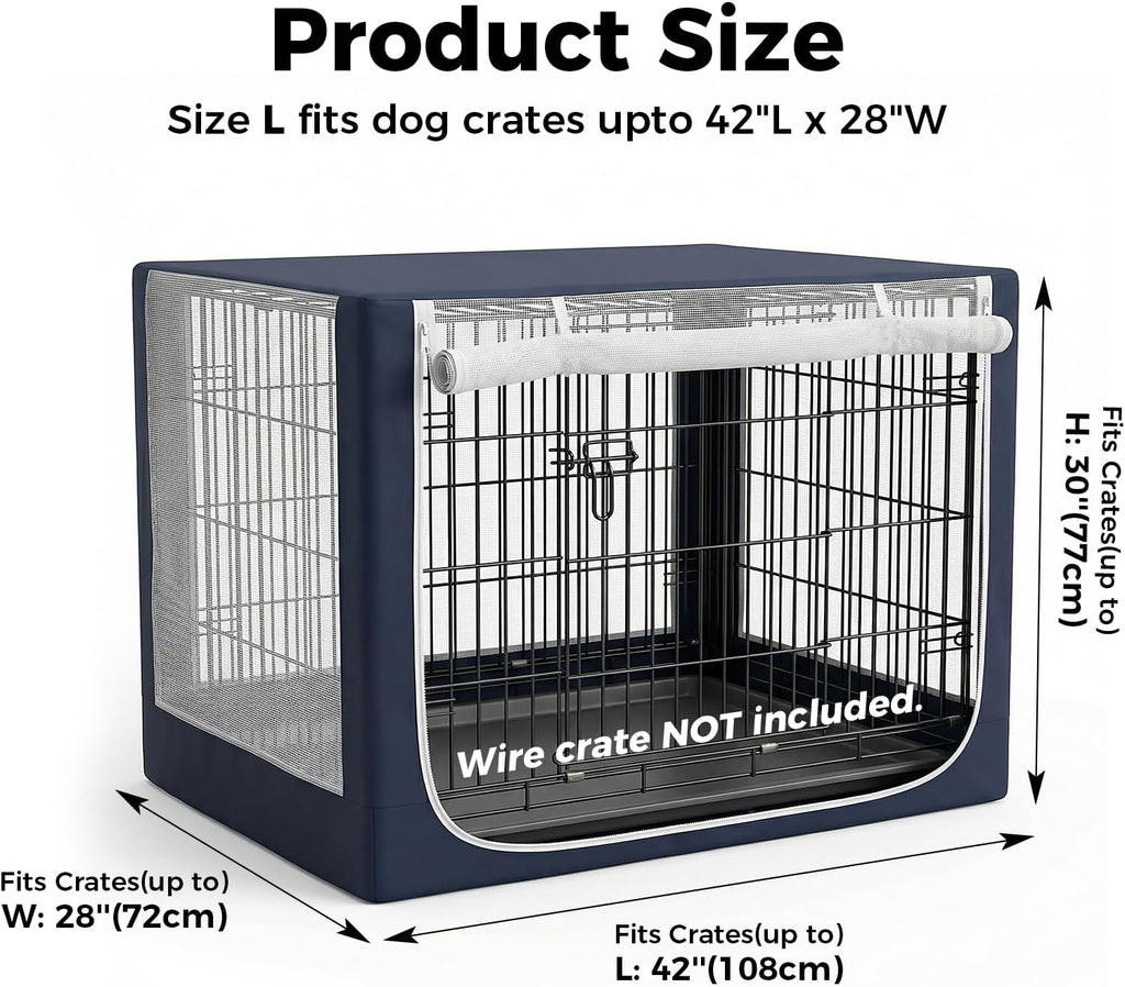 Incycall mosquito proof dog cage canopy protecting large dog crate interior environment
