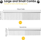 Bevtee stainless steel pet comb for detangling knots