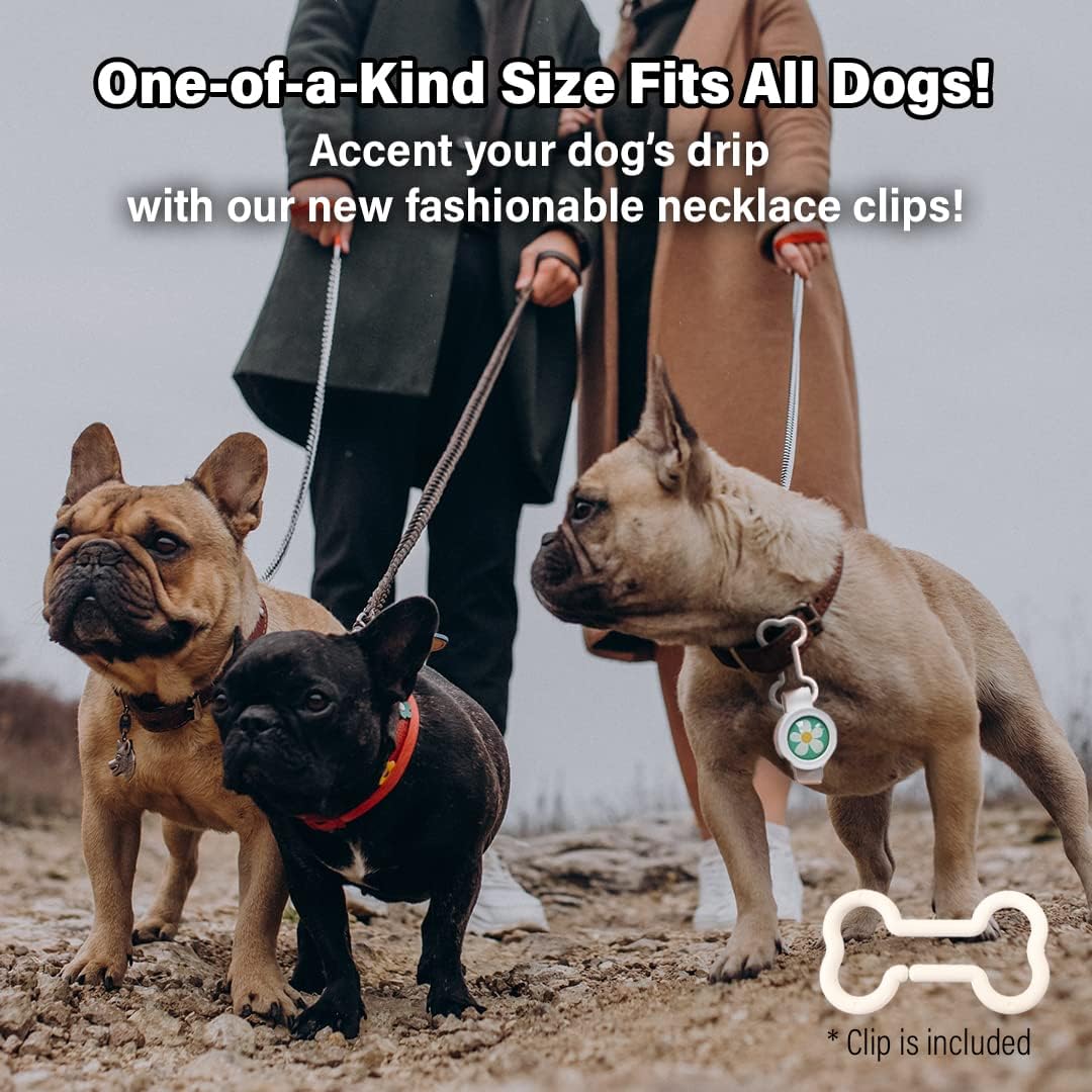 Close up of smile design dog flea repellent clip