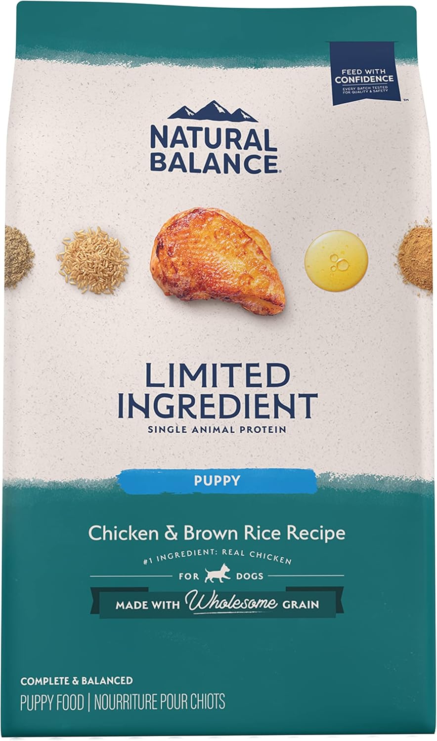 Natural Balance Limited Ingredient Puppy Dry Dog Food with Healthy Grains, Lamb & Brown Rice Recipe, 4 Pound (Pack of 1) - Image 12